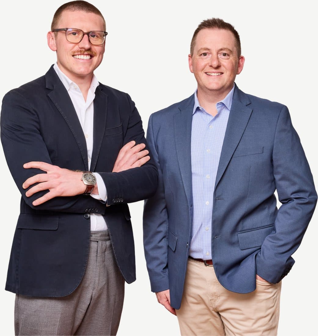 STRAND directors Josh Bryan and Michael Ossitt, standing together.